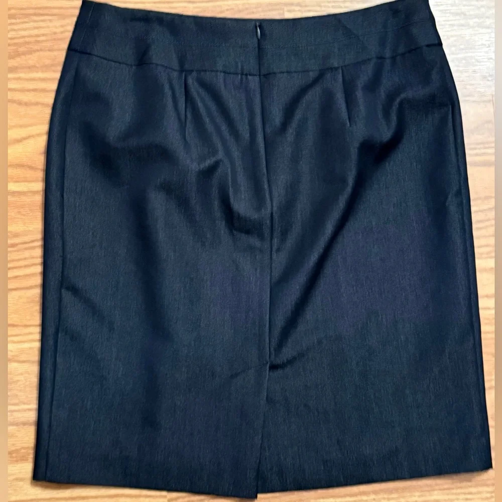 George size 10 dark blue denim look pencil mini office capsule wardrobe skirt